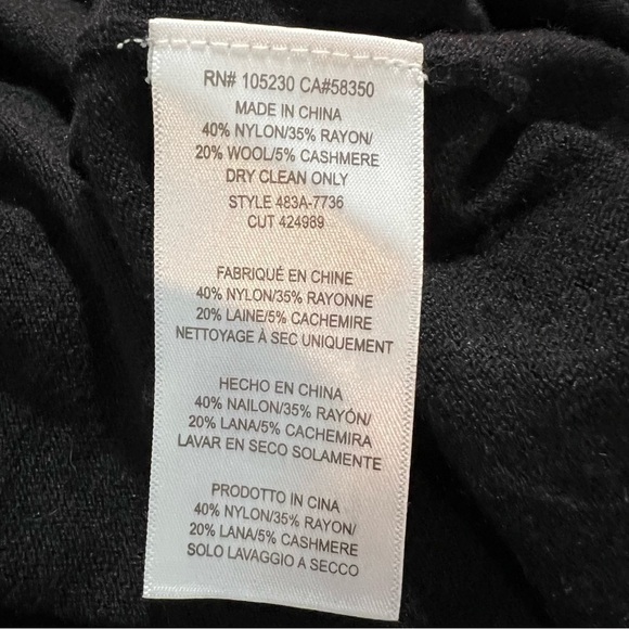 NWT- Joie 'Celia' Cowl Neck Pullover Sweater Heather Charcoal - Size Medium - Picture 6 of 7